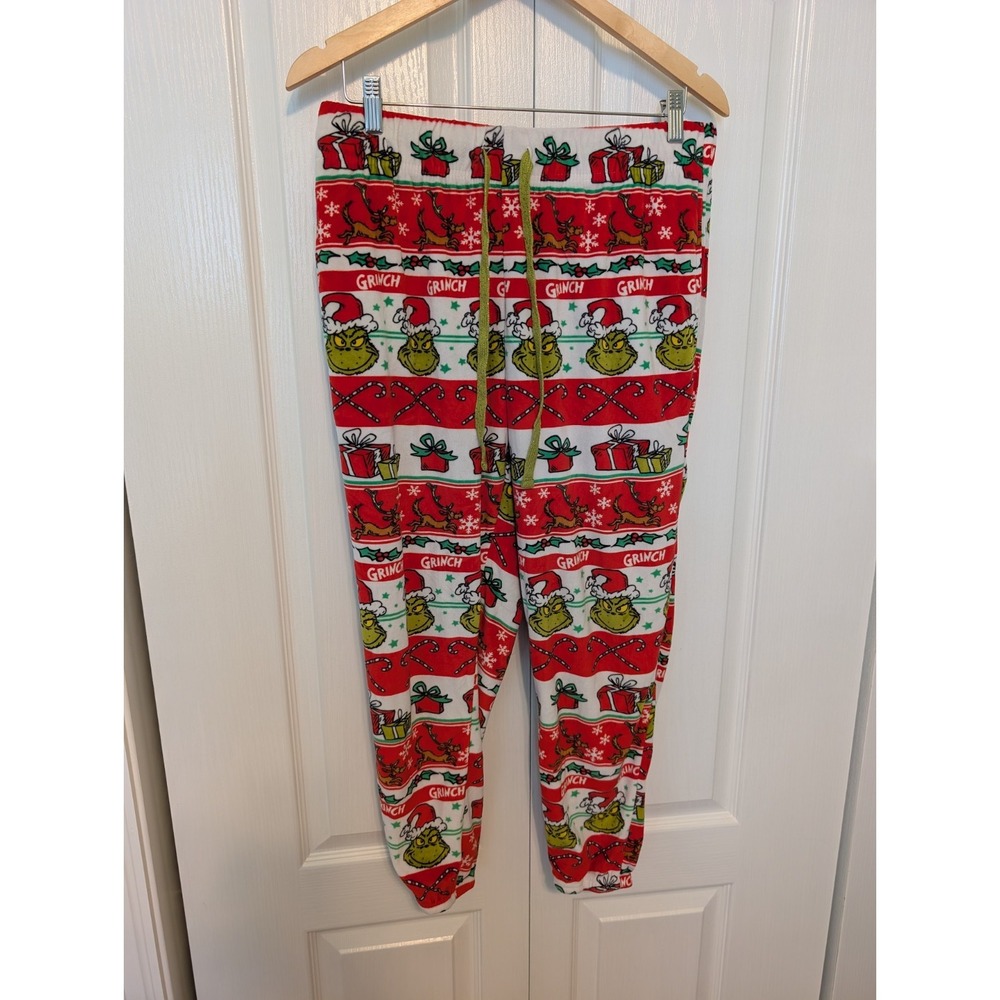 Dr.Seuss Grinch Pajama Pants Womens Size Large Christmas Pajamas Holiday Pjs